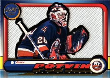 1999-00 Pacific - In the Cage Net-Fusions #11 Felix Potvin Front
