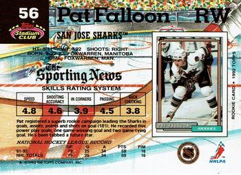 1992-93 Stadium Club #56 Pat Falloon Back