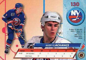 1992-93 Ultra #130 Scott Lachance Back
