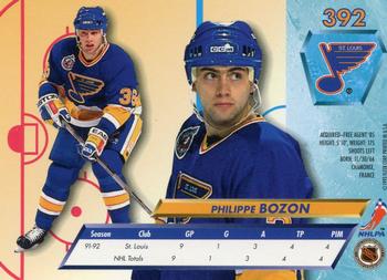1992-93 Ultra #392 Philippe Bozon Back