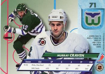 1992-93 Ultra #71 Murray Craven Back