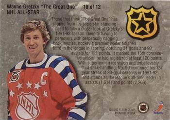 1992-93 Ultra - NHL All-Stars #10 Wayne Gretzky Back