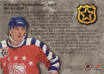 1992-93 Ultra - NHL All-Stars #8 Al MacInnis Back