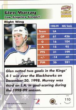 1999-00 Pacific Paramount - Gold #110 Glen Murray Back