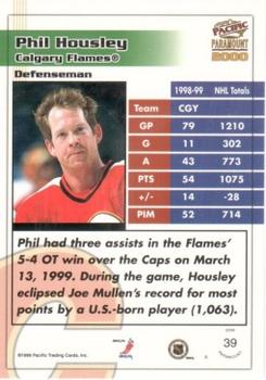 1999-00 Pacific Paramount - Red #39 Phil Housley Back