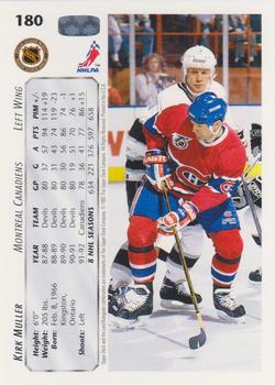 1992-93 Upper Deck #180 Kirk Muller Back
