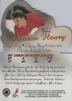 1999-00 Topps - Stanley Cup Heroes Refractors #SC17 Theoren Fleury Back