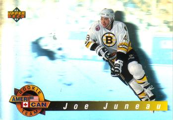 1992-93 Upper Deck - Ameri-Can Rookie Team Holograms #AC1 Joe Juneau Front