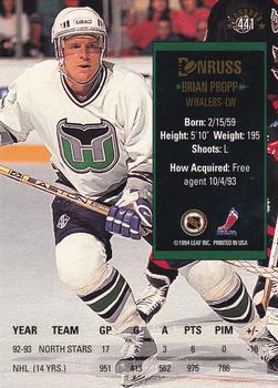 1993-94 Donruss #441 Brian Propp Back