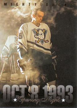 1993-94 Donruss #392 Mighty Ducks Opening Night Front