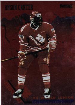 1993-94 Donruss - 1994 World Junior Championship Canada #CAN 7 Anson Carter Front