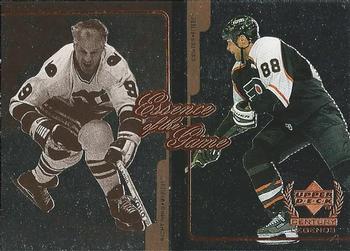1999-00 Upper Deck Century Legends - Essence of the Game #E4 Gordie Howe / Eric Lindros Front