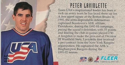 1993-94 Fleer PowerPlay #508 Peter Laviolette Back