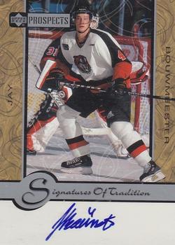 1999-00 Upper Deck Prospects - Signatures of Tradition #JB Jay Bouwmeester Front