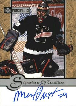 1999-00 Upper Deck Prospects - Signatures of Tradition #MO Maxime Ouellet Front