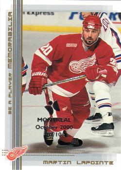 2000-01 Be a Player Memorabilia - Montreal Olympic Stadium Show Gold #361 Martin Lapointe Front