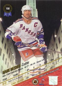 1993-94 Leaf #158 Mark Messier Back