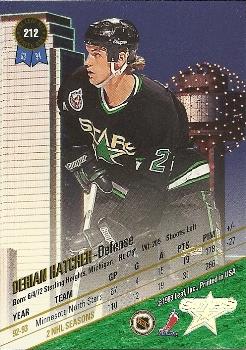 1993-94 Leaf #212 Derian Hatcher Back