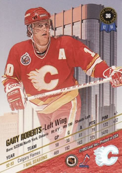 1993-94 Leaf #36 Gary Roberts Back