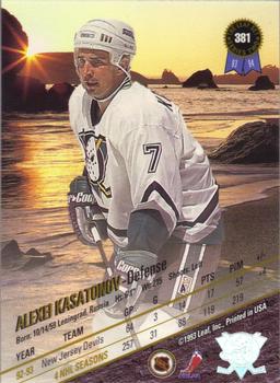 1993-94 Leaf #381 Alexei Kasatonov Back
