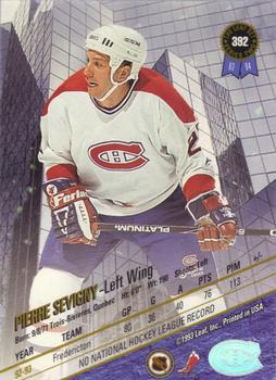 1993-94 Leaf #392 Pierre Sevigny Back