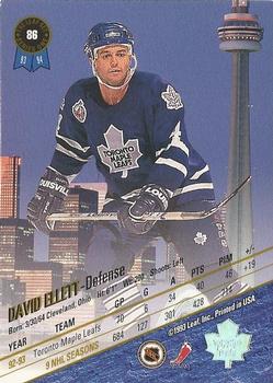 1993-94 Leaf #86 David Ellett Back