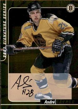 2000-01 Be a Player Signature Series - Autographs Gold #44 Andre Savage Front