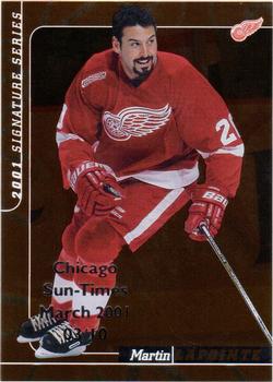 2000-01 Be a Player Signature Series - Chicago Sun-Times Bronze #31 Martin Lapointe Front