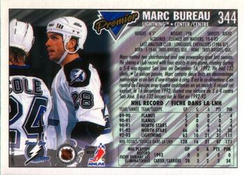 1993-94 O-Pee-Chee Premier #344 Marc Bureau Back
