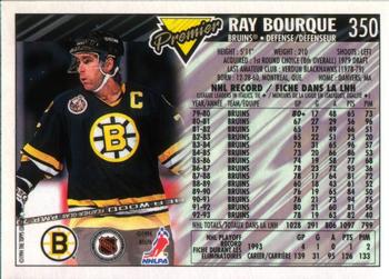 1993-94 O-Pee-Chee Premier #350 Ray Bourque Back