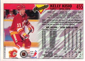 1993-94 O-Pee-Chee Premier #455 Kelly Kisio Back