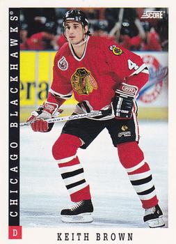1993-94 Score #384 Keith Brown Front