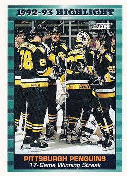 1993-94 Score #452 Pittsburgh Penguins Front
