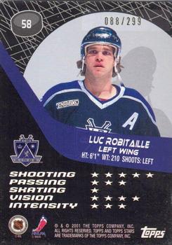 2000-01 Topps Stars - Blue #58 Luc Robitaille Back