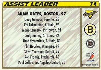 1993-94 Topps Premier #74 Adam Oates Back