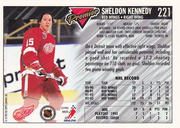 1993-94 Topps Premier #221 Sheldon Kennedy Back