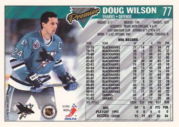 1993-94 Topps Premier #77 Doug Wilson Back