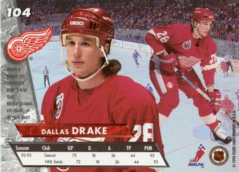 1993-94 Ultra #104 Dallas Drake Back