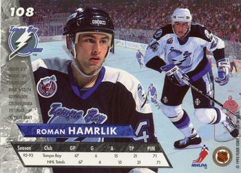 1993-94 Ultra #108 Roman Hamrlik Back