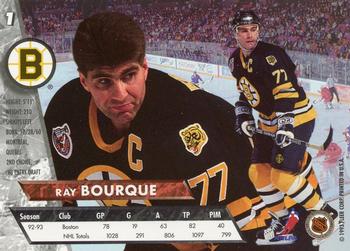 1993-94 Ultra #1 Ray Bourque Back