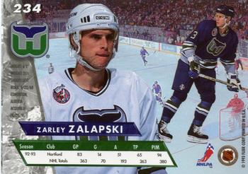 1993-94 Ultra #234 Zarley Zalapski Back