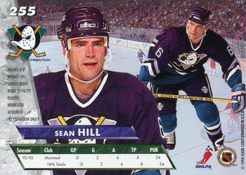 1993-94 Ultra #255 Sean Hill Back