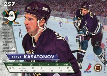 1993-94 Ultra #257 Alexei Kasatonov Back