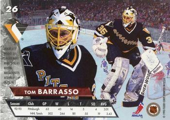 1993-94 Ultra #26 Tom Barrasso Back