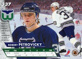 1993-94 Ultra #337 Robert Petrovicky Back