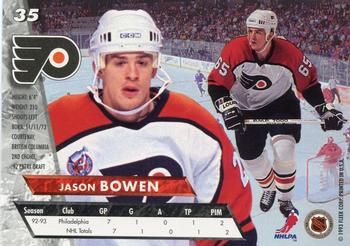 1993-94 Ultra #35 Jason Bowen Back