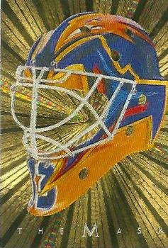 2001-02 Be a Player Between the Pipes - The Mask Gold #NNO Milan Hnilicka Front