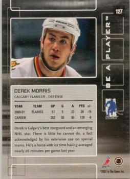 2001-02 Be a Player Memorabilia - Chicago Sun-Times Ruby #127 Derek Morris Back