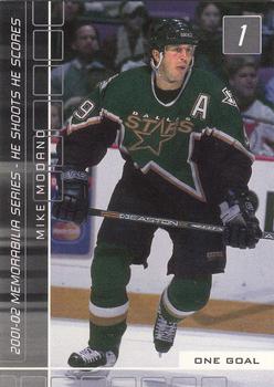 2001-02 Be a Player Memorabilia - He Shoots-He Scores Points #NNO Mike Modano Front