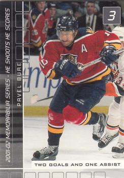 2001-02 Be a Player Memorabilia - He Shoots-He Scores Points #NNO Pavel Bure Front